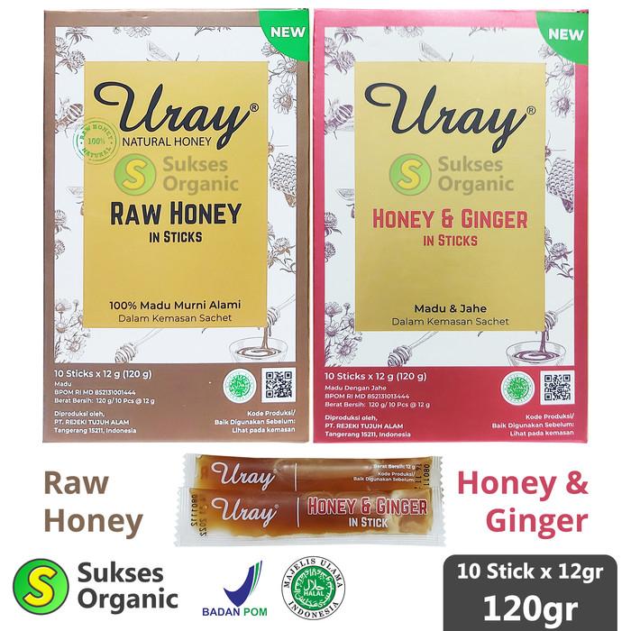 Gambar Madu Uray Sachet 10 Stick | Raw Honey dan Ginger | 120gr - Raw Honey dari Sukses Organic undefined Tokopedia