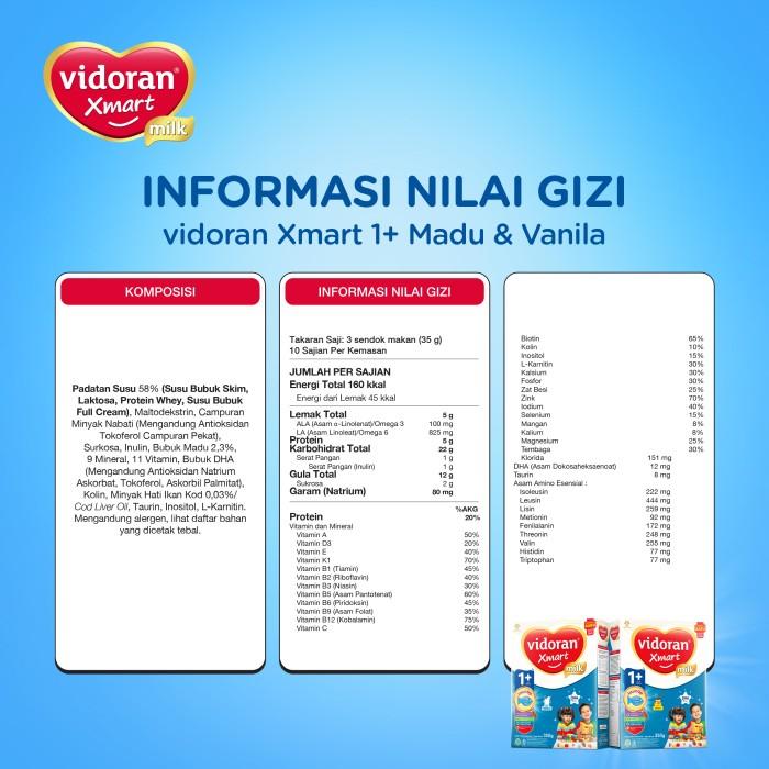 Gambar Vidoran Xmart 1+ Imun Up Susu Formula Madu [700 G/2 Box] Harga Terbaik! dari ZenZone Stoore undefined Tokopedia