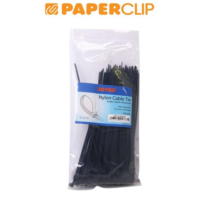 Gambar KABEL TUIS JOYKO 15CM NYLON - BLACK dari Paperclip Indonesia undefined Tokopedia