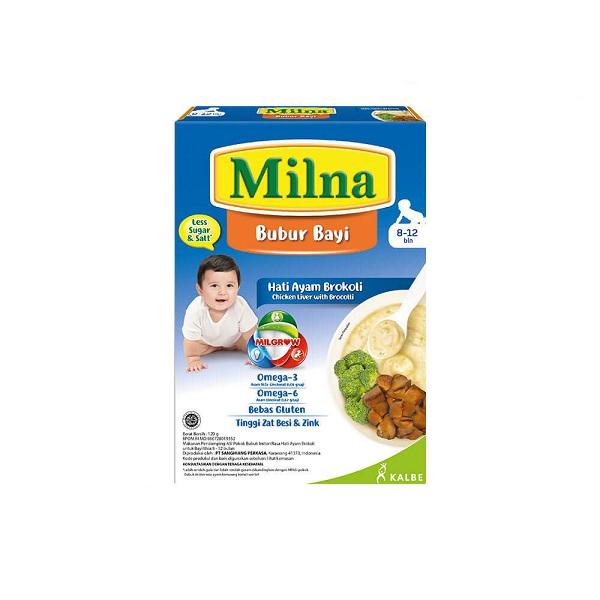 Gambar Milna Bubur Bayi Reguler Hati Ayam Brokoli 120 Gr 8+ dari Hypermart Jember undefined Tokopedia