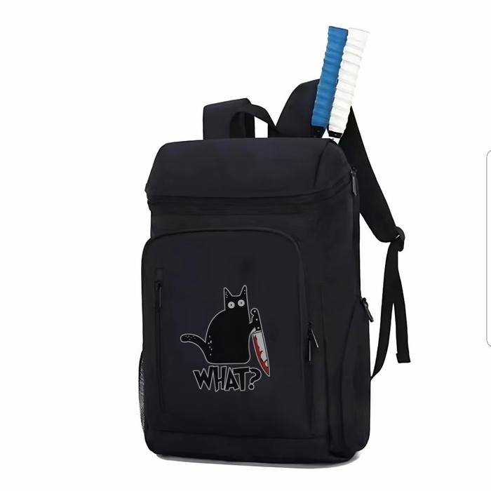 Gambar Polo Felix Tas Ransel Badminton Tenis Padel Pria Waterproof dengan Kantong Sepatu Kualitas Terjamin Bahan Nilon Size Besar - Hitam Cat dari Polofelix undefined Tokopedia