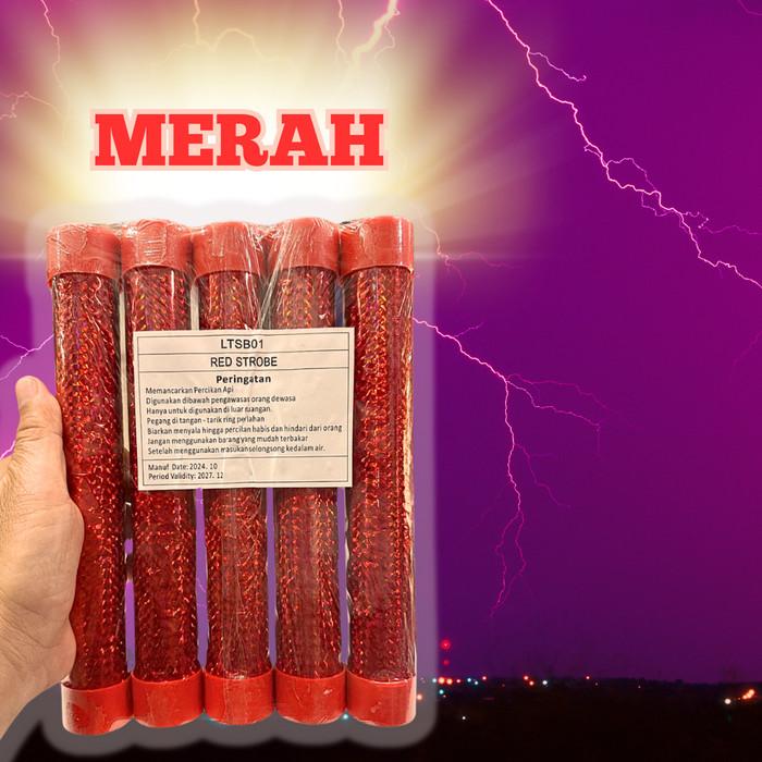 Gambar Kembang Api Mercon Mercun Flare Strobo Flash Blitz Silver Merah Red Kelap Kelip Kedap Kedip 1 Pak 5 Pcs 60 Detik - STROBO-MERAH dari Juragan Online 99_NEW undefined Tokopedia