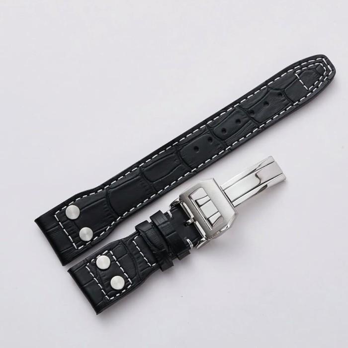 22mm IWC Mark 17 Leather Strap Tali Jam Tangan Kulit Asli IWC Hitam di  Abogobogastore1 Tokopedia