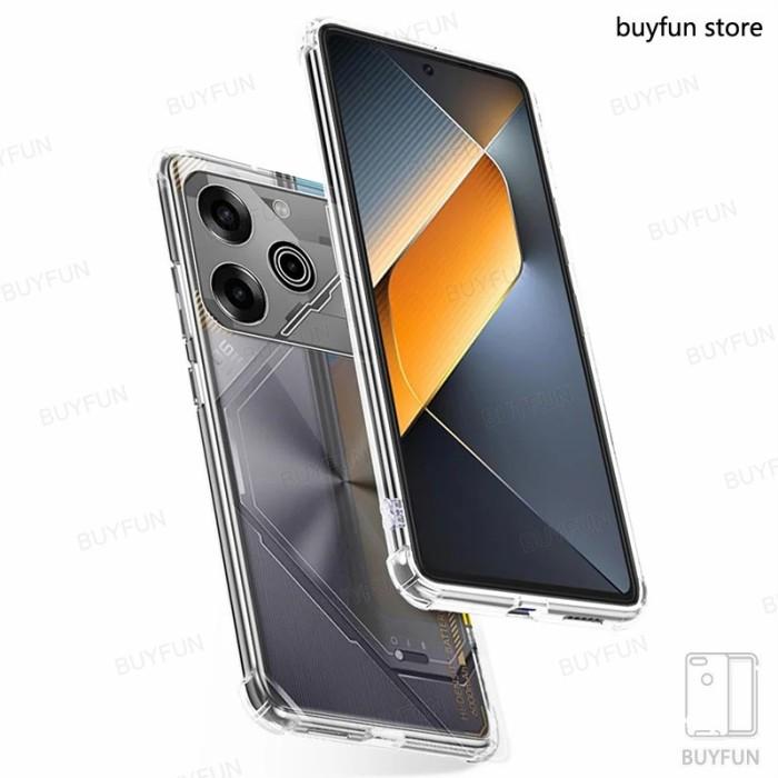Gambar Soft Case Silikon Tecno Pova 6 Tecno Pova 6 Pro Tecno Spark 20 / Tecno Spark 20C Tecno Spark 20 Pro Tecno Spark 20 Pro Plus Bening Transparant Airbag Anti Crack Tebal - Tecno Pova 6 dari Crecent Cell Store undefined Tokopedia