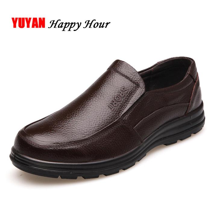 Jual Best seller Genuine Leather Shoes Men Brand Footwear Non