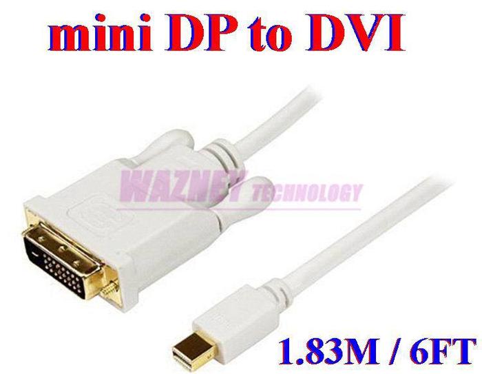 Jual Terbaru 50pcs mini dp to dvi 24+1 cable Thunderbolt Mini