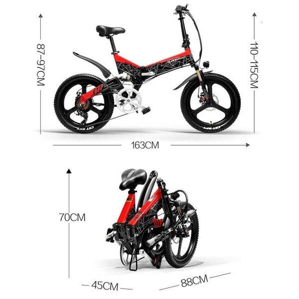 Jual Lankeleisi Sepeda Listrik Lipat Folding Bike Smart 48V