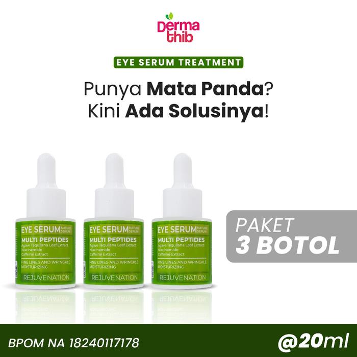 Gambar Eye Serum Dermathib - Cerahkan Mata Panda & Samarkan Kerutan Wajah - 20ml - 3 Pcs dari albuvit store undefined Tokopedia