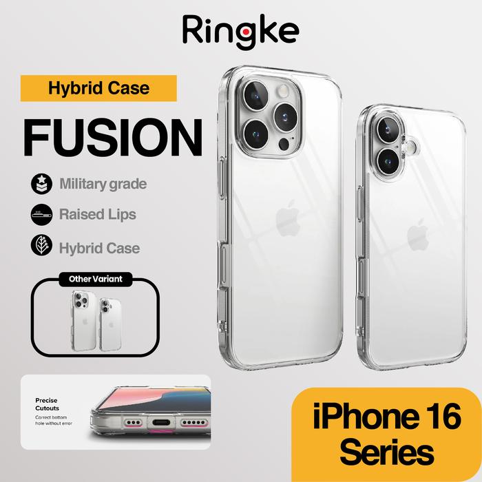 Gambar Ringke Fusion Case for iPhone 16 Pro Max / 16 Pro / 16 Plus / 16 Casing Clear Slim Cover Protection - Clear, 16 Pro Max dari GAD Official undefined Tokopedia