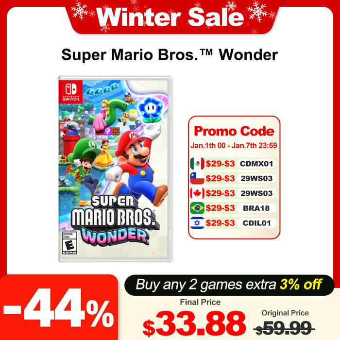 Jual Super Mario Wonder Nintendo Switch Game Deals 100