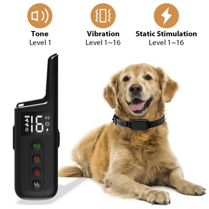Jual Pet Electric Dog Training Collar Waterproof Pet Bark Collar W