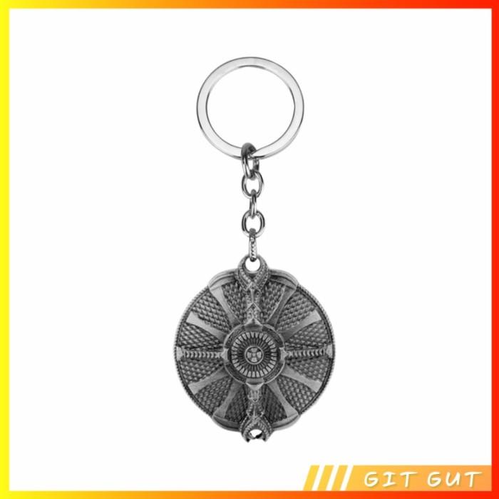 Gambar Keychain Gantungan Kunci God of war Kratos Guardian Shield - Silver ±5cm dari Git Gut undefined Tokopedia