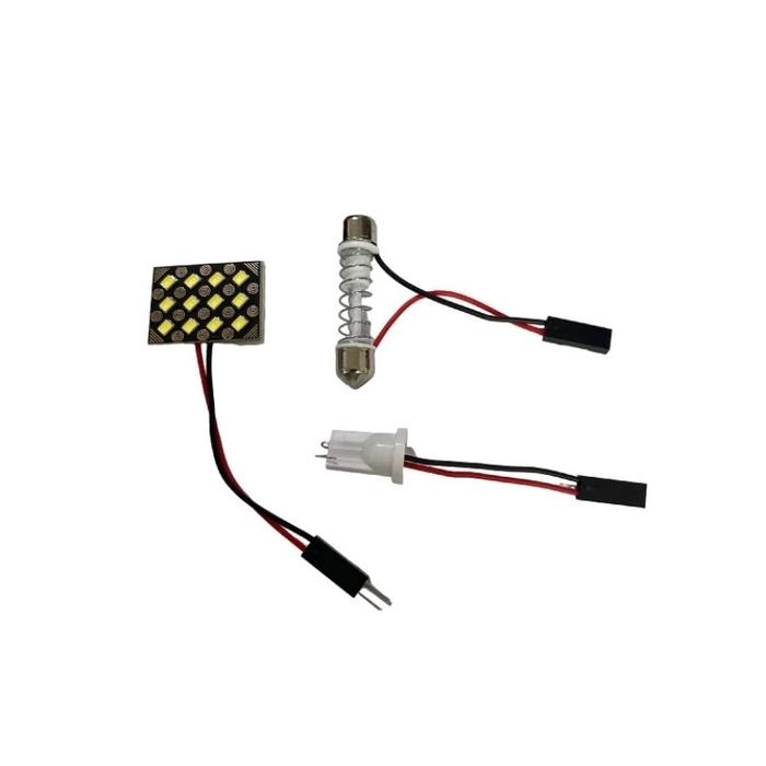 Gambar LAMPU PLAFON KABIN MOBIL T10 BATIK MERAH 3014 PREMIUM 12 MATA 24 MATA 48 MATA - 12 MATA dari PRABU LED undefined Tokopedia