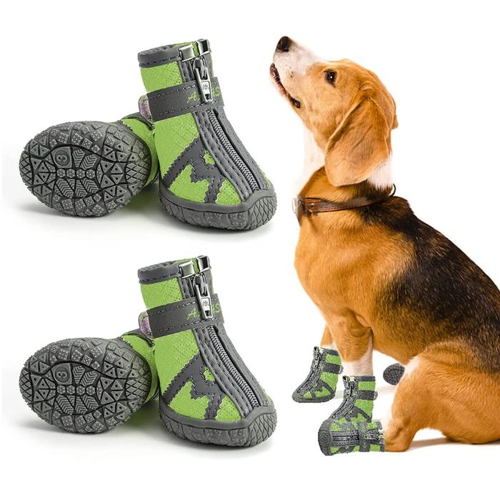 Gambar Dog Shoes Dog Booties with Non-Slip Soles Breathable Mesh Paw Protection Pet Shoes Reflective for Small Puppy Non-Slip Pet Boots dari CIBEUNYING OLXTOTO undefined Tokopedia