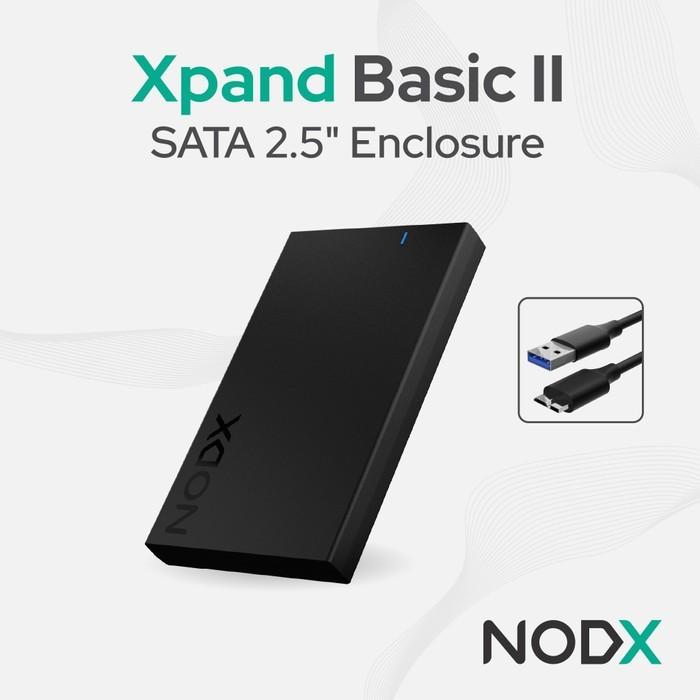 Gambar NODX Xpand Basic Series HDD SSD 2.5" Enclosure Removable - Basic II dari Risc Computer undefined Tokopedia