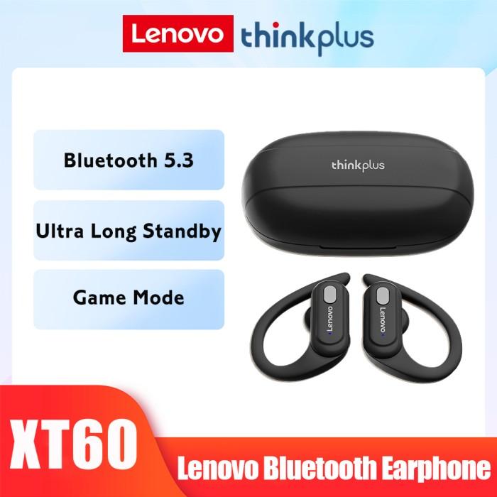 Gambar Lenovo LP75 Sports Wireless Bluetooth Earphone with Mics HiFi Stereo - xt60 Hitam dari myshopyu store undefined Tokopedia