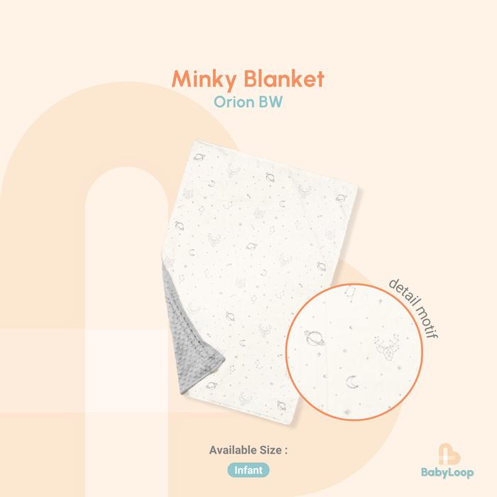 Gambar Selimut Bayi & Anak Tencel - Minky Blanket TENCEL™ Silk - Baby Loop - Orion BW dari Baby Loop Authorized Reseller undefined Tokopedia