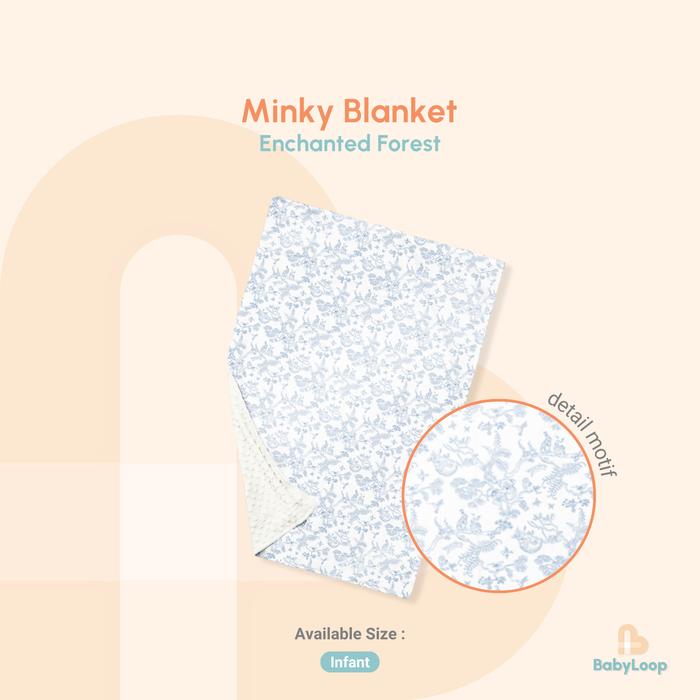 Gambar Selimut Bayi & Anak Tencel - Minky Blanket TENCEL™ Silk - Baby Loop - Forest Blue dari Baby Loop Authorized Reseller undefined Tokopedia