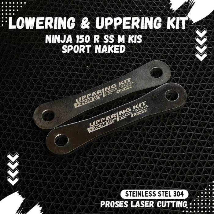 Gambar Original LOWERING KIT UPPERING KIT NINJA R SS M KIS SPORT NAKED STEINLESS 304 LASER CUTTING BY 2TC (Terbaik) - UPPERING 2CM dari Sahabat Motor2 undefined Tokopedia