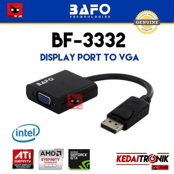 Jual Converter Display Port to VGA BAFO BF-3332 DP Active Adapter