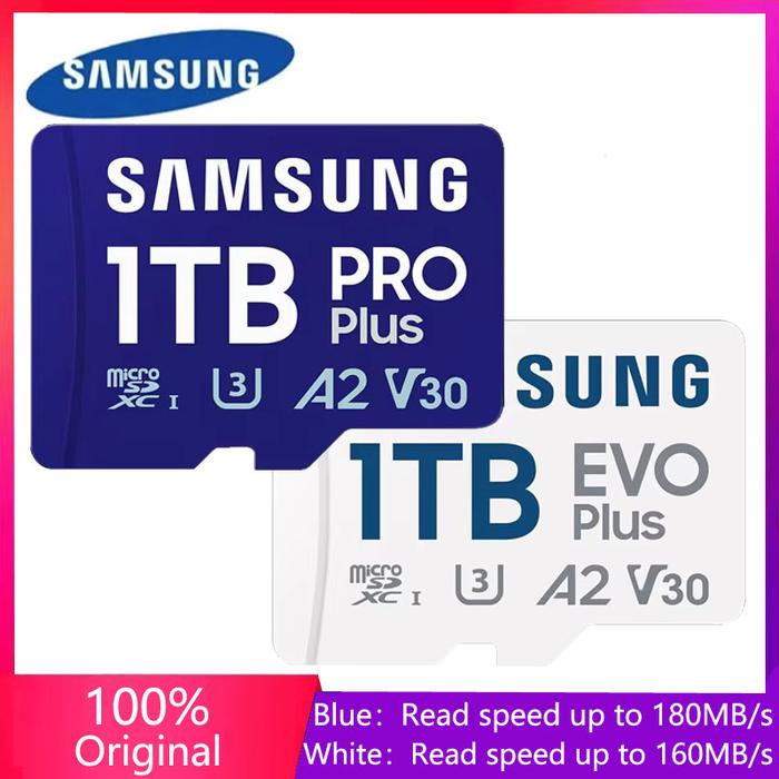 Jual SAMSUNG PRO EVO Plus Micro SD 128GB 64GB Memory Card 1TB