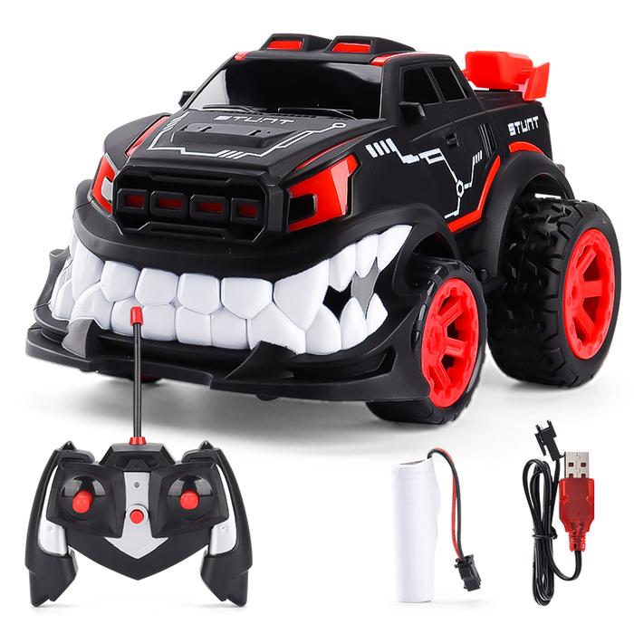 Gambar Remote Control Car Mainan Anak Mobil Angry Monster RC Kendaraan Stunt Vehicle dengan Lampu Bodi Bisa diputar 360° - Merah dari zaynh undefined Tokopedia