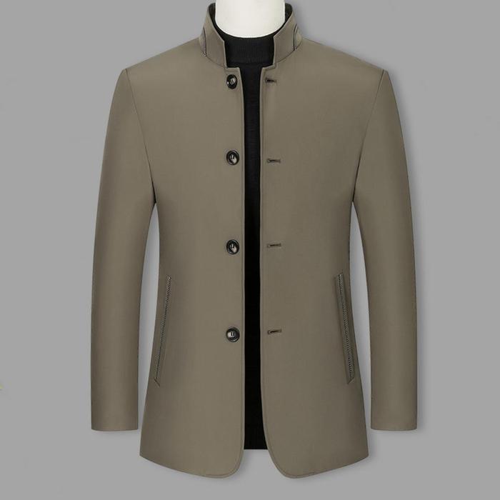 Jual Men Stand Collar Jacket Stylish Men's Stand Collar Baseball