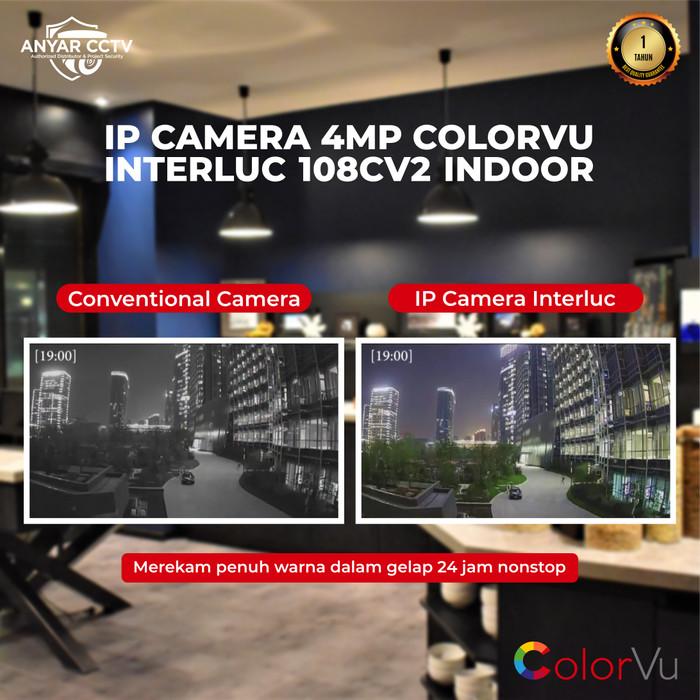 Gambar Interluc IP Camera 4MP ColorVu ONVIF + POE / Interluc 108CV2 Indoor dari This Tracker Store undefined Tokopedia
