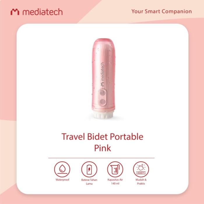 Gambar Mediatech Travel Bidet Electric / Jet Washer Portable TERLARIS/TERMURAH/TERPOPULER - Merah Muda dari adahon store undefined Tokopedia