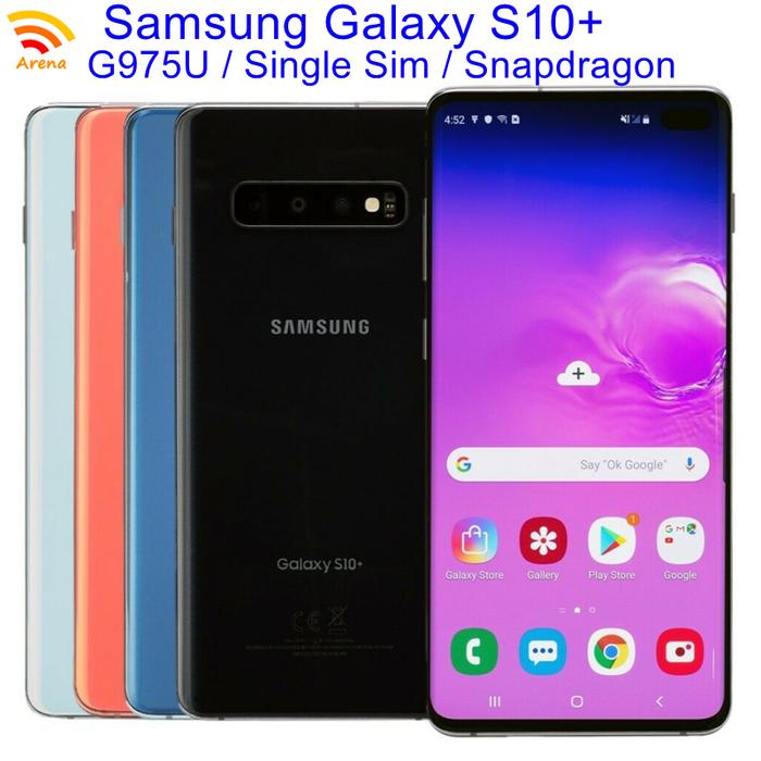 Gambar Samsung Galaxy S10+ G975U1 S10 Plus 6.4" OLED 8/128/512GB 12/1TB Snapdragon NFC 4G LTE Original Unlocked Android Cell Phone dari kntode undefined Tokopedia