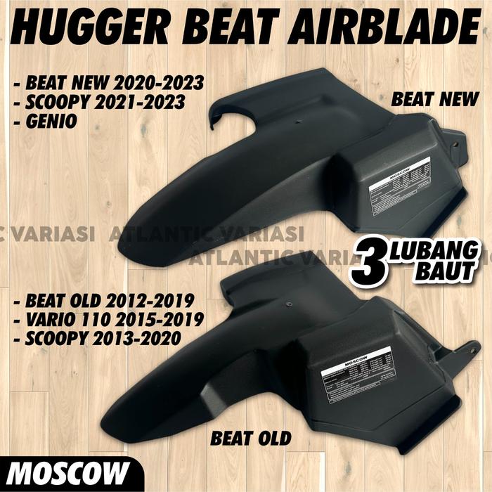 Gambar TERLARIS HUGGER Spakbor Kolong BLADE Blade SPAKBOR KOLONG BEAT HUGGER BEAT DELUXE / STREET NEW 2012 - 2024 SCOOPY 2017 - 2024 GENIO PNP 3 BAUT MOSCOW ABS PLASTIK TEBAL FREE STIKER WARNING HUGER SPAKBOARD BELAKANG HONDA MATIC PELINDUNG CIPRATAN PNP READY dari daniwea undefined Tokopedia