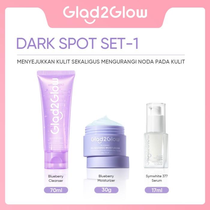 Gambar Glad2Glow 3pcs Paket Skincare Moisturizer Serum Face Wash  GLOWING KIT - Dark Spot 1 dari Glad2Glow Official Store undefined Tokopedia