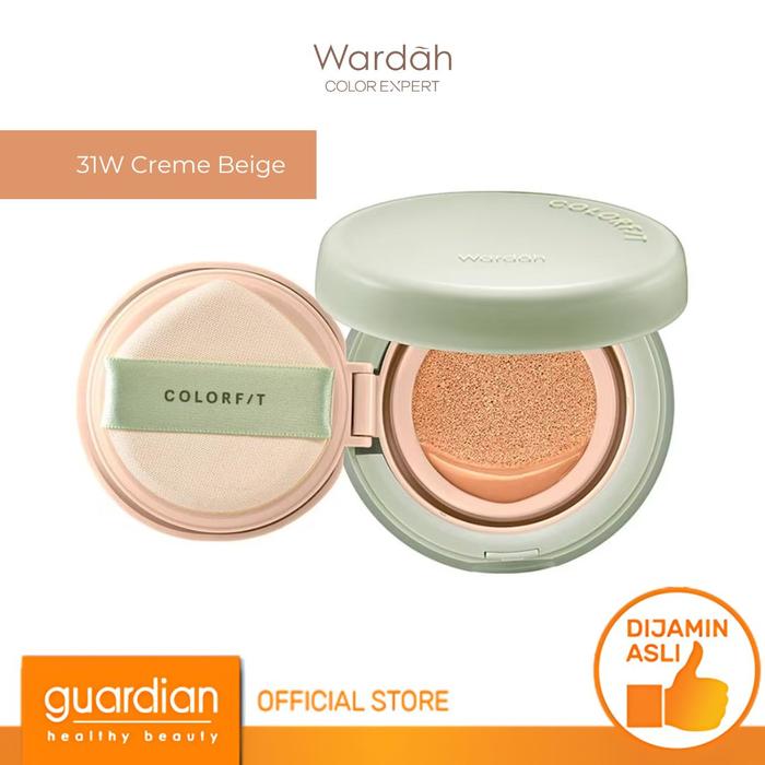Gambar Wardah Colorfit 5D Blur Cloud Cushion 31W Crème Beige 15Gr - Matte Finish Tahan Lama Hingga 18 Jam dengan SPF 50 PA+ dari Guardian Official Store undefined Tokopedia