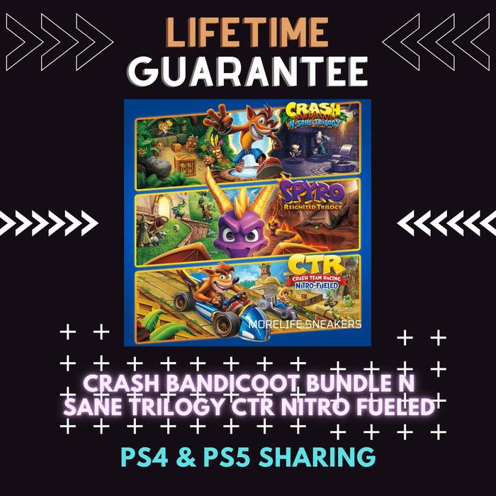Gambar Crash Bandicoot Bundle N Sane Trilogy CTR Nitro Fueled 3in1  For PlayStation 5 - PS5 Game - Secondary card, Scheduled Login dari MoreLife.Gaming Kota Administrasi Jakarta Utara Tokopedia