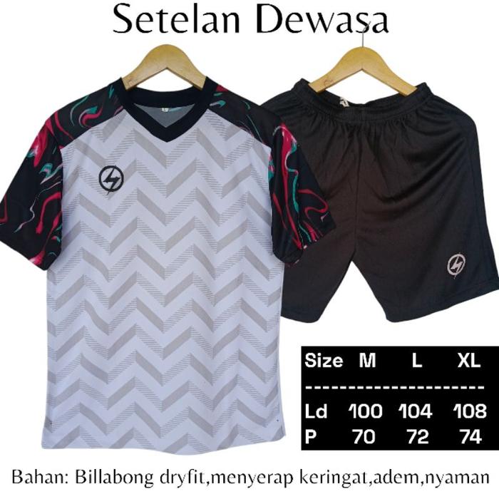 Jual setelan Jersey Olahraga Futsal Volly Badminton Bola Pria