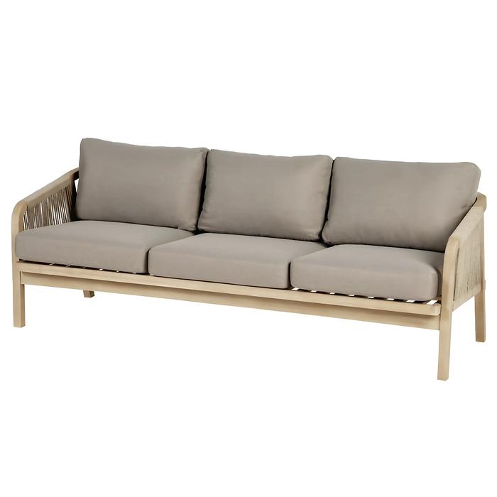 Jual Sofa Outdoor Seater Kayu Jati Kombinasi tali Rope Kab