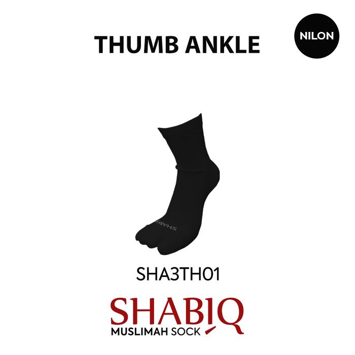 Gambar SHABIQ Kaos Kaki Wanita Thumb Ankle - Hitam dari Mundo sock shop undefined Tokopedia