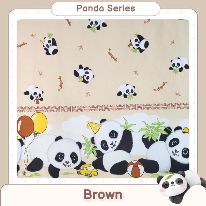 Gambar TORO Bedcover Bayi Set Jumbo Premium - KATUN JEPANG - Panda Brown dari Obayito Group undefined Tokopedia