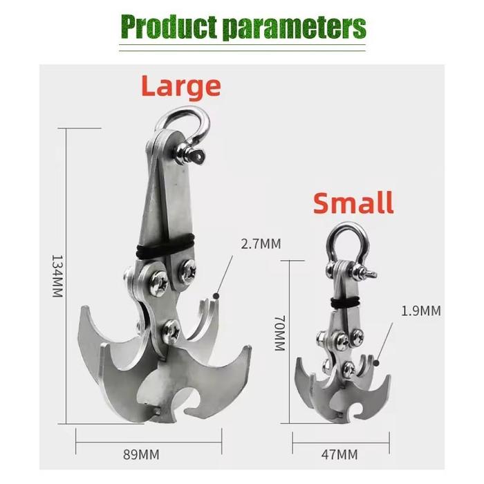 Gambar Hook Carabiner Climbing Claws Karabiner Gantungan Cantolan Rescue Tool Karabiner Accessories Stainless Steel Survival Tool - L dari FunToys711 undefined Tokopedia