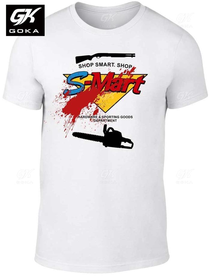 Jual Funny T Shirt Retro Horror Army Zombie Darkness Ash Dead Gore