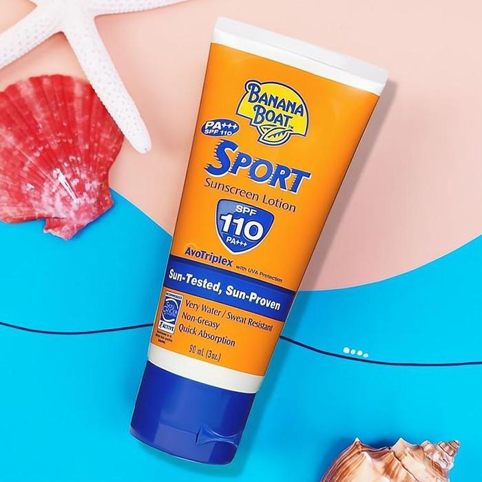 Gambar Banana Boat Sport Sunscreen SPF 110 PA+++ 90ml /Sunblock/Banana Boat Sport Sunscreen Lotion100% ORI - 90ml dari TC BRAND undefined Tokopedia
