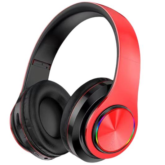 Gambar LED Color Light Cute Cat Ear Headphone with Mic B39M Foldable Wireless Headphones Bluetooth Earphone HiFi Stereo Headset Bluetooth Headset Gaming No Delay Henset Bloetooth headset bluetooth headset miniso earphone Bluetooth headphone bluetooth gaming - B39-Merah hitam dari TC BRAND undefined Tokopedia