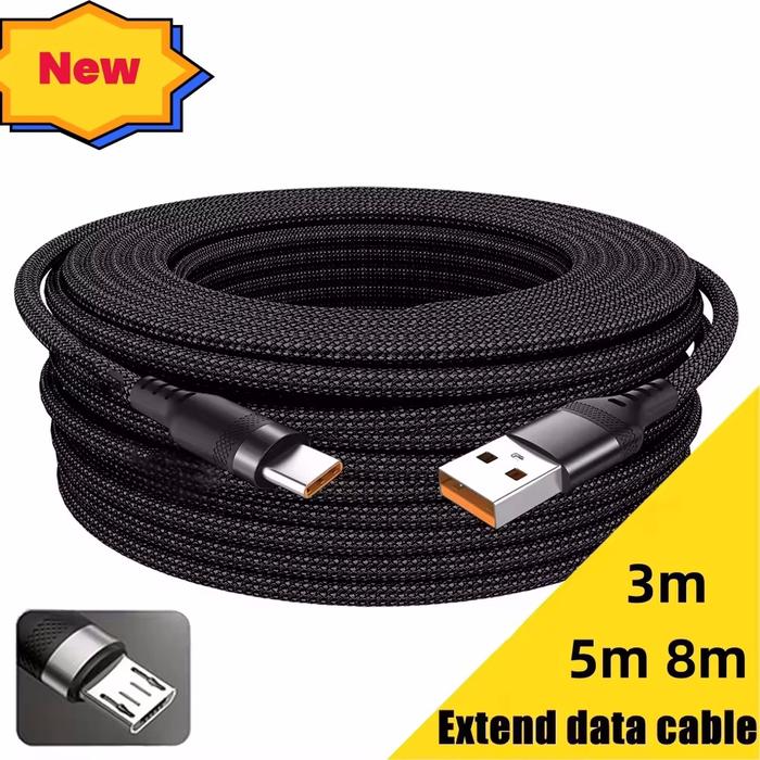 Jual Universal USB Type C Cable 5A Super Fast Charge Cable 3m 5m - Main Image