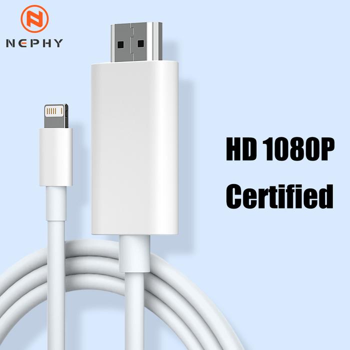 Hdtv Cable For Iphone 14 13 12 11 Pro Max Plus X Xs Xr Se Ipad Mini To  Hdmi Transmit Video From Mobile To Digital Tv Adapter