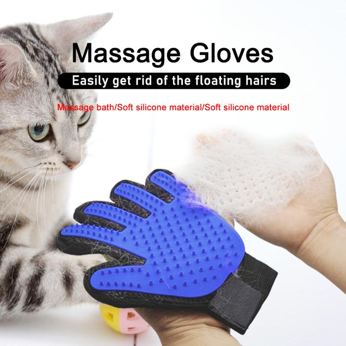 Jual Pet Grooming Gloves for Cats Dogs Pet Brush Glove for Cat Dog