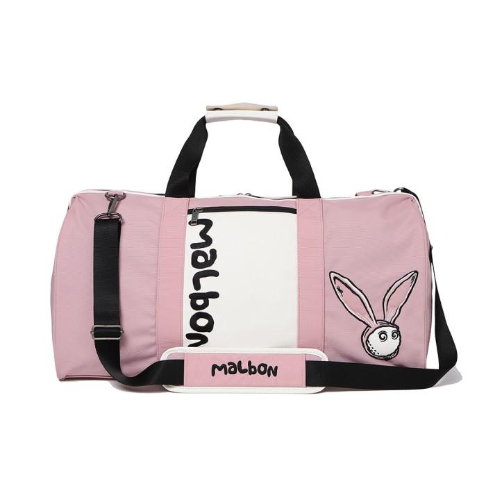 Gambar M4LBON Duffle Buckets Boston Bag - Tas Golf Korean Style Unisex - Merah Muda dari Sport N Go undefined Tokopedia