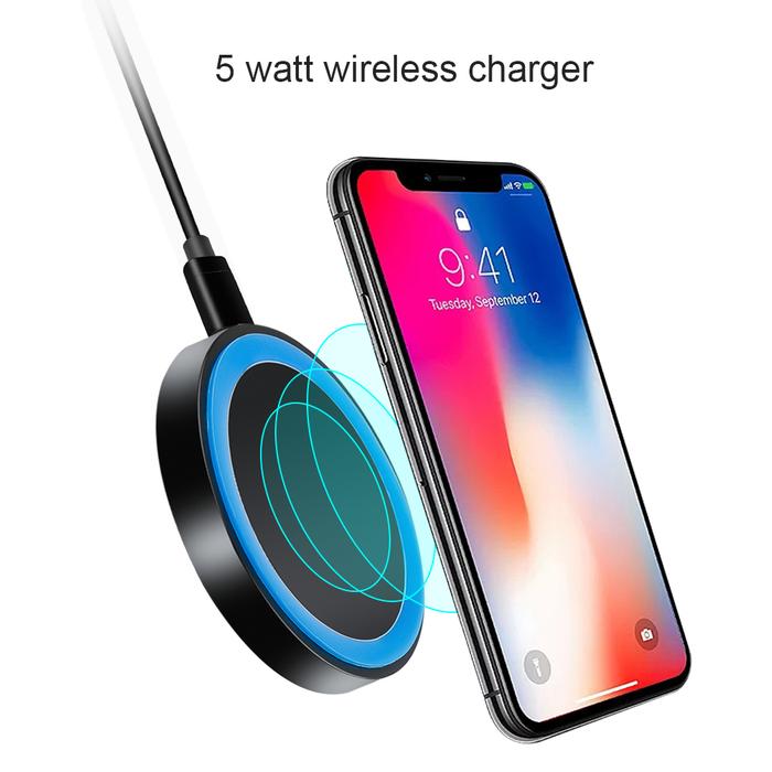 Jual kebidu 5W fast wireless charger for iPhone X/XR/8 Plus Qi
