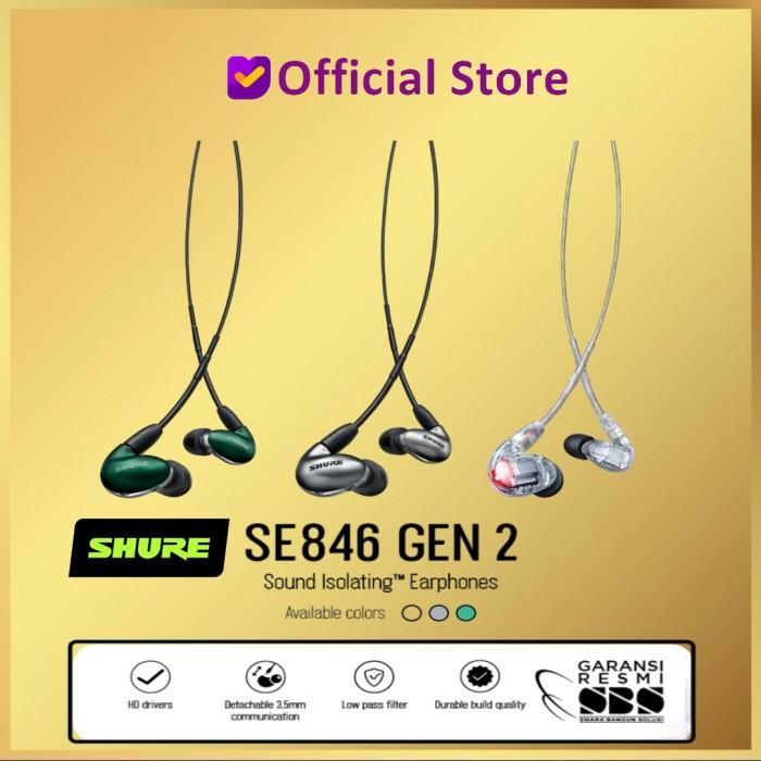 Gambar Shure Sound Isolating Wired Earphones SE846 Gen 2 SE 846 Gen2 - Clear dari Rapi0 undefined Tokopedia