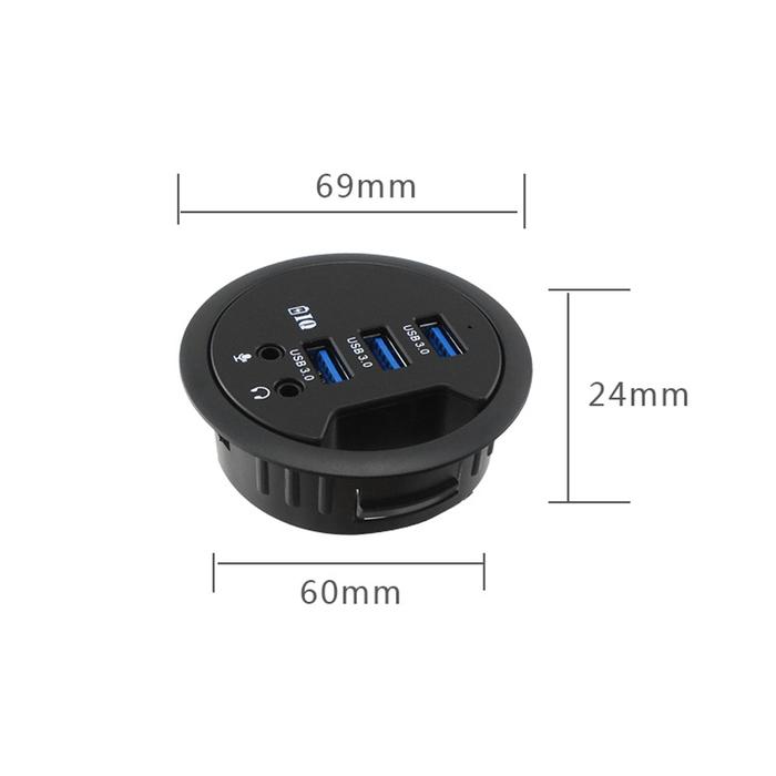 Jual USB HUB Mount In Desk HUBs USB 3.0/2.0 HUB With SD/TF Card Reader ...