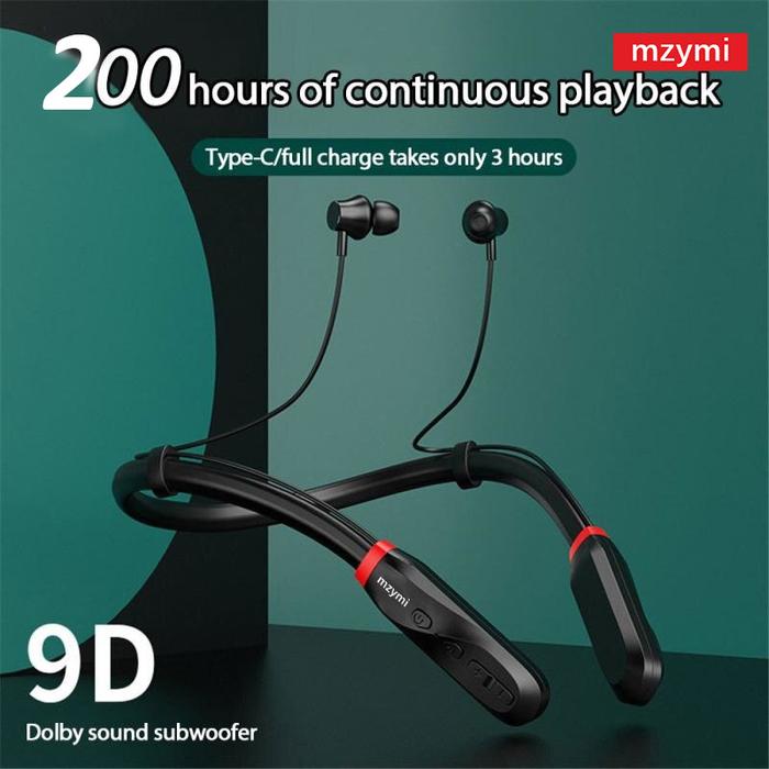 Jual mzymi I35 Neckband Bluetooth Headphones 200 Hour Play
